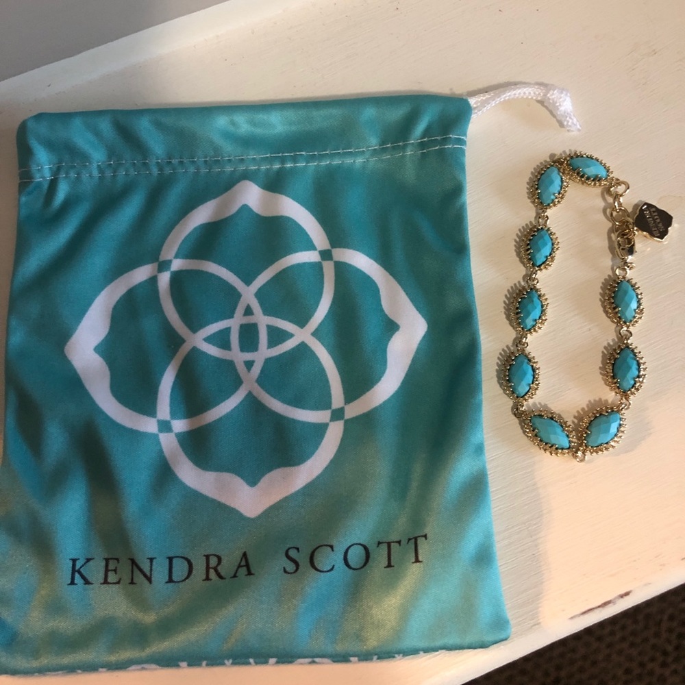 Kendra Scott Cole Turquoise Link Bracelet